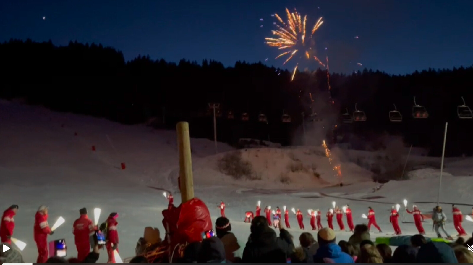 Morzine : Ski et descente au flambeau